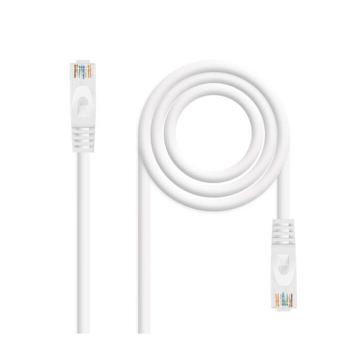 Nanocable Cable de Red Latiguillo RJ45 LSZH Cat.6a UTP AWG24 3m - Color Blanco
