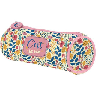 Dohe C`est la Vie Portatodo Simple Redondo - Cierre con Cremallera y Tirador de Goma