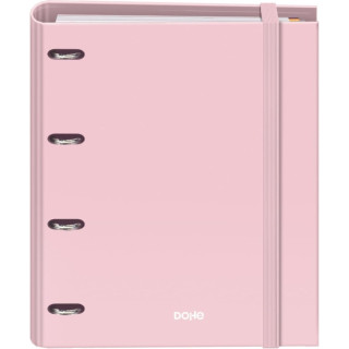 Dohe Serenity Carpeta de 4 Anillas Mixtas de 35mm Recambio 100 Hojas Cuadricula 5mm - Formato A4 - Cierre con Goma - Incluye 4