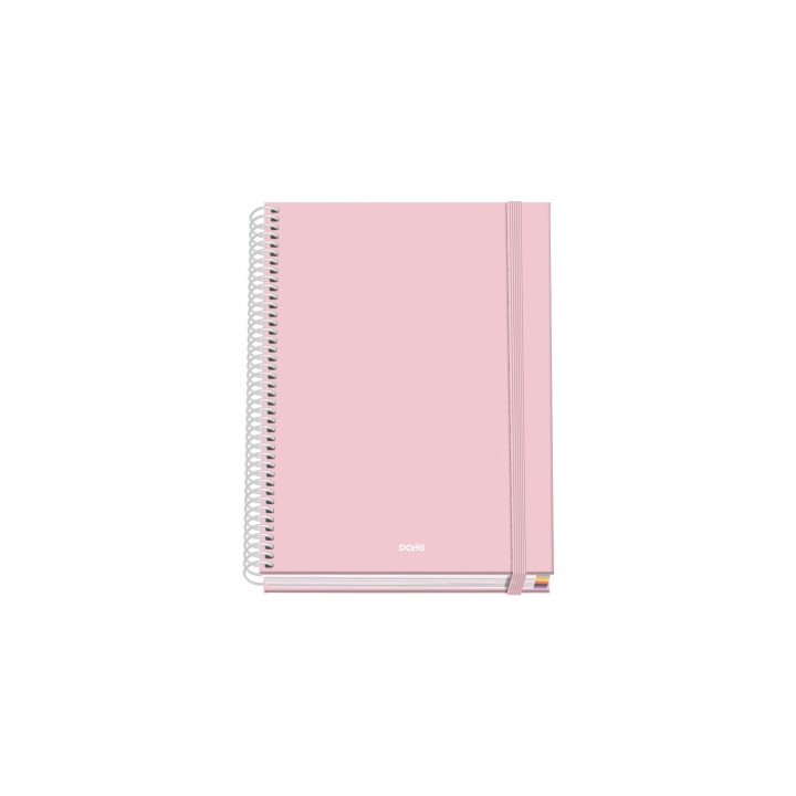 Dohe Serenity Cuaderno Espiral A5 100 Hojas Cuadricula 5mm - Tapa Dura Impresa a todo Color y Plastificada en Brillo - Bandas d