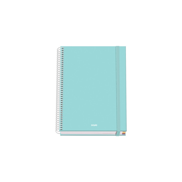 Dohe Serenity Cuaderno Espiral A5 100 Hojas Cuadricula 5mm - Tapa Dura Impresa a todo Color y Plastificada en Brillo - Bandas d