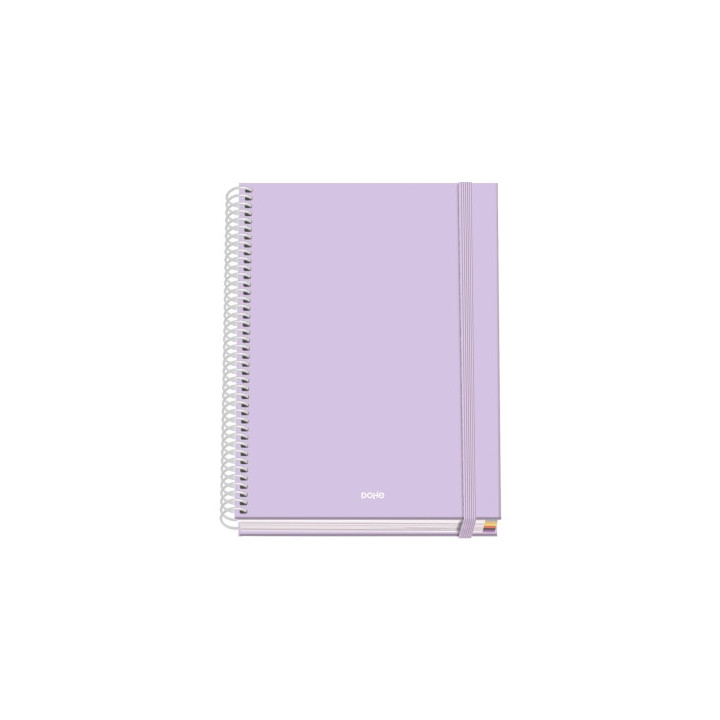 Dohe Serenity Cuaderno Espiral A5 100 Hojas Cuadricula 5mm - Tapa Dura Impresa a todo Color y Plastificada en Brillo - Bandas d