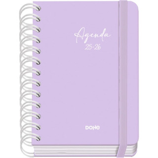 Dohe Serenity Agenda Escolar 25/26 Espiral Wire’o A6 - Dia Pagina - Papel 80g/m2 - 4 Hojas de Pegatinas - Cubierta de Carton