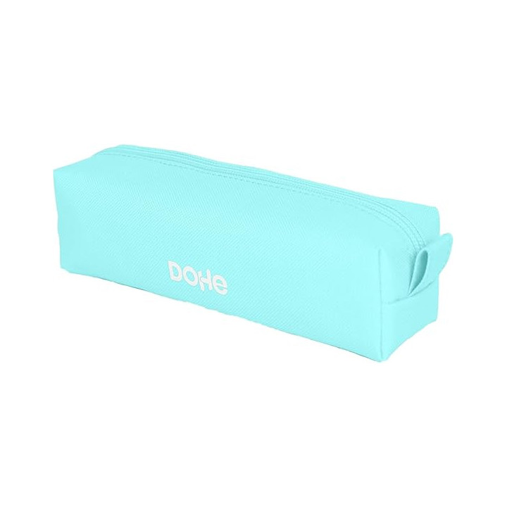 Dohe Serenity Portatodo Cuadrado - Cierre con Cremallera y Tirador de Goma - Color Verde