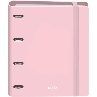 Dohe Serenity Polyfoam Carpeta de 4 Anillas Mixtas de 35mm A4 Recambio 100 Hojas Cuadricula 5mm - Cubierta de Polyfoam 2mm - Ci