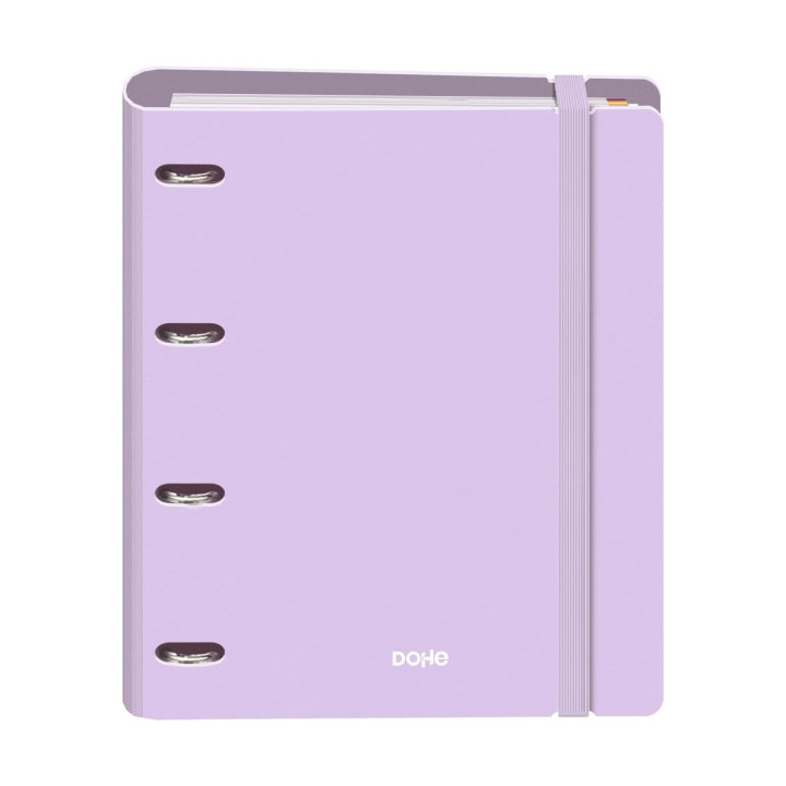 Dohe Serenity Polyfoam Carpeta de 4 Anillas Mixtas de 35mm A4 Recambio 100 Hojas Cuadricula 5mm - Cubierta de Polyfoam 2mm - Ci