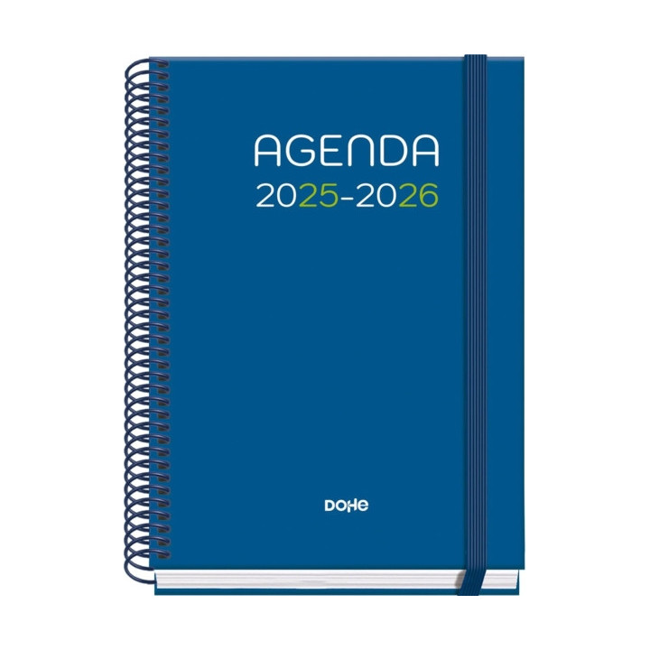 Dohe Logic Agenda Escolar 25/26 Espiral A5 - Semana Vista - Papel 70g/m2 - 4 Hojas de Pegatinas - Cubierta de Carton Plastifica
