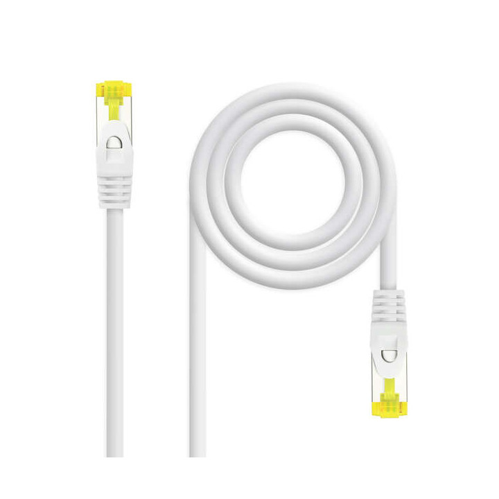 Nanocable Cable Red Latiguillo RJ45 LSZH CAT.6A SFTP AWG26 - 25 cm - Color Blanco