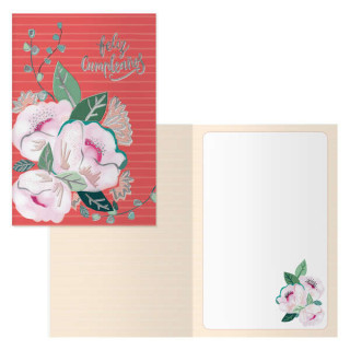 Dohe Pack de 6 Tarjetas de Felicitacion de Cumpleaños - 11.5x17cm - Impresion a Todo Color - Estampaciones con Pelicula de Col