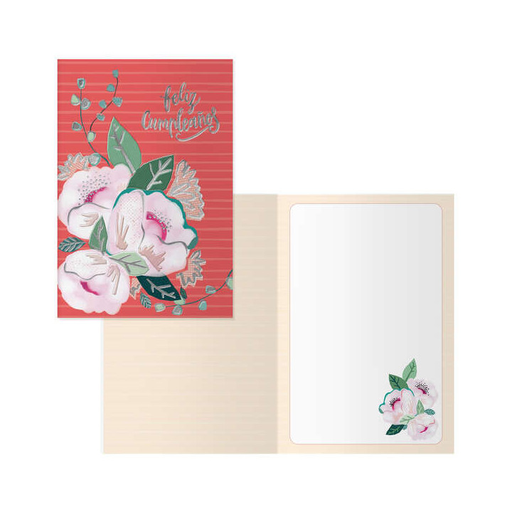 Dohe Pack de 6 Tarjetas de Felicitacion de Cumpleaños - 11.5x17cm - Impresion a Todo Color - Estampaciones con Pelicula de Col