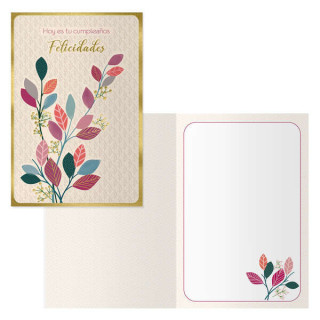 Dohe Pack de 6 Tarjetas de Felicitacion de Cumpleaños - 11.5x17cm - Impresion a Todo Color - Estampaciones con Pelicula de Col