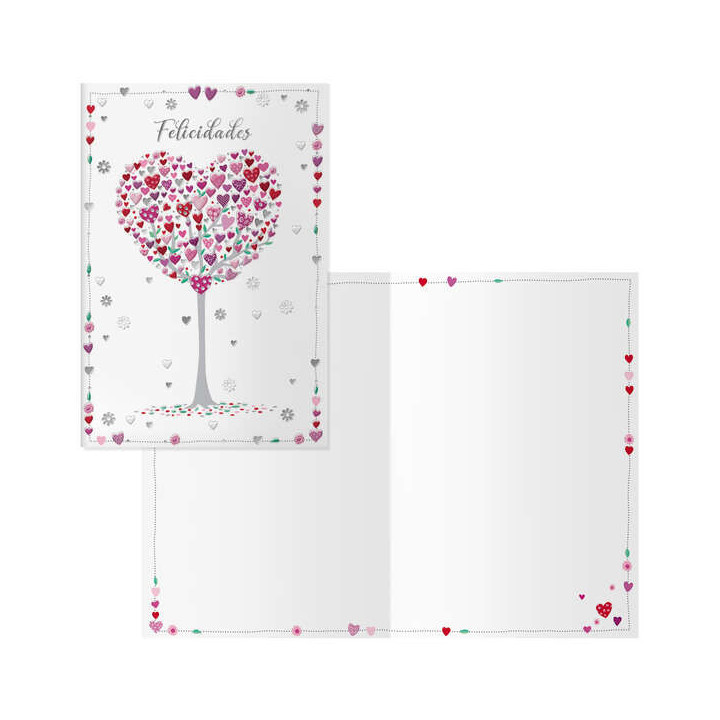 Dohe Pack de 6 Tarjetas de Felicitacion de Cumpleaños - 11.5x17cm - Impresion a Todo Color - Estampaciones con Pelicula de Col