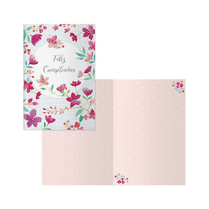 Dohe Pack de 6 Tarjetas de Felicitacion de Cumpleaños - 11.5x17cm - Impresion a Todo Color - Estampaciones con Pelicula de Col