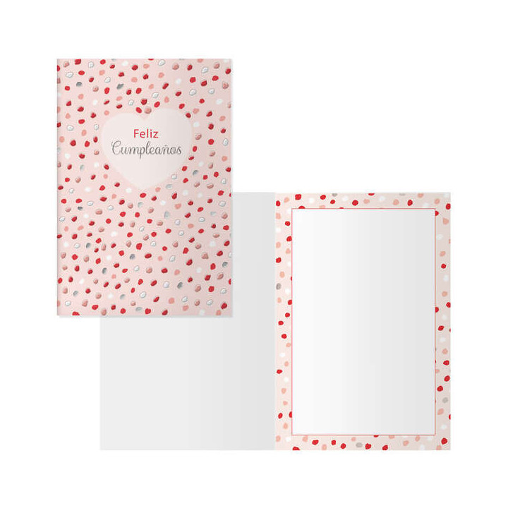 Dohe Pack de 6 Tarjetas de Felicitacion de Cumpleaños - 11.5x17cm - Impresion a Todo Color - Estampaciones con Pelicula de Col
