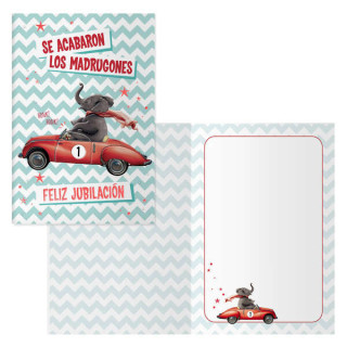 Dohe Pack de 6 Tarjetas de Felicitacion de Jubilacion - 11.5x17cm - Impresion a Todo Color - Estampaciones con Pelicula de Colo