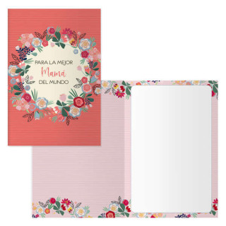 Dohe Orla Pack de 6 Tarjetas de Felicitacion para Madres - 11.5x17cm - Impresion a Todo Color - Estampaciones con Pelicula de C