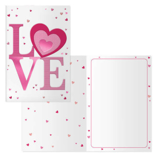 Dohe Sunday Pack de 6 Tarjetas de Felicitacion San Valentin - 11.5x17cm - Impresion a Todo Color - Estampaciones con Pelicula d