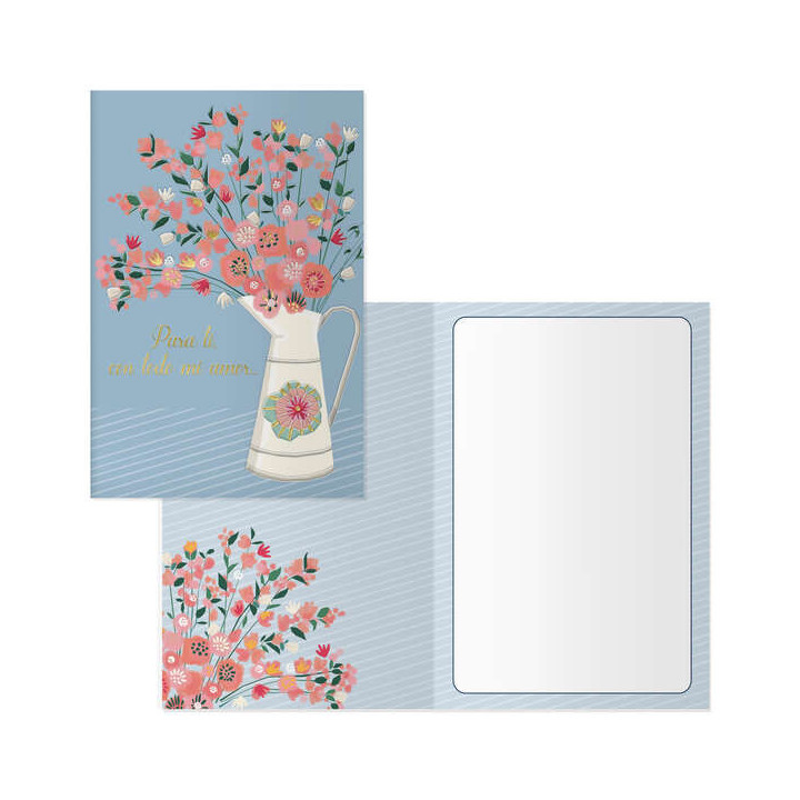 Dohe Pack de 6 Tarjetas de Felicitacion de San Valentin - 11.5x17cm - Impresas a Todo Color - Estampaciones con Pelicula de Col