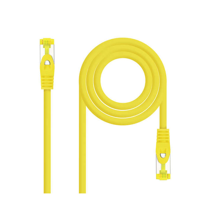 Nanocable Cable Red Latiguillo LSZH Cat.6A SFTP AWG26 30cm - Color Amarillo