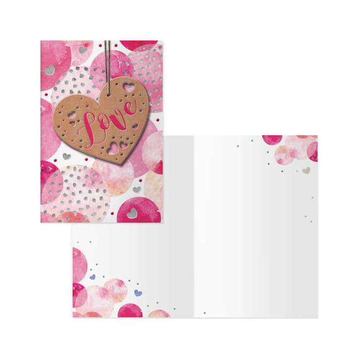 Dohe Pack de 6 Tarjetas de Felicitacion de San Valentin - 11.5x17cm - Impresas a Todo Color - Estampaciones con Pelicula de Col