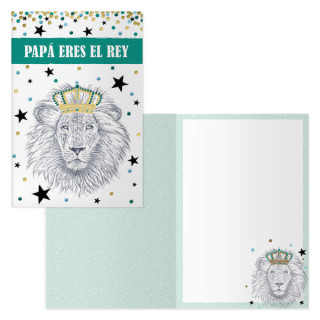 Dohe Pack de 6 Tarjetas de Felicitacion Dia del Padre - 11.5x17cm - Impresion a Todo Color - Estampaciones con Pelicula de Colo