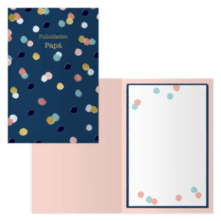 Dohe Pack de 6 Tarjetas de Felicitacion Dia del Padre - 11.5x17cm - Impresion a Todo Color - Estampaciones con Pelicula de Colo