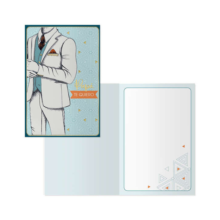 Dohe Pack de 6 Tarjetas de Felicitacion Dia del Padre - 11.5x17cm - Impresion a Todo Color - Estampaciones con Pelicula de Colo