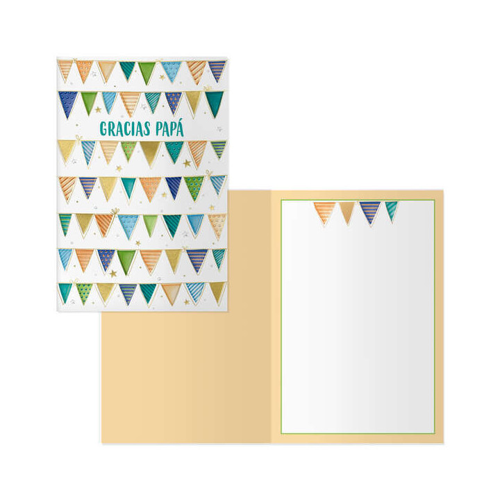 Dohe Pack de 6 Tarjetas de Felicitacion Dia del Padre - 11.5x17cm - Impresion a Todo Color - Estampaciones con Pelicula de Colo