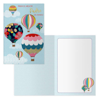 Dohe Pack de 6 Tarjetas de Felicitacion Dia del Padre - 11.5x17cm - Impresion a Todo Color - Estampaciones con Pelicula de Colo