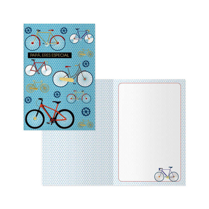 Dohe Pack de 6 Tarjetas de Felicitacion Dia del Padre - 11.5x17cm - Impresas a Todo Color - Estampaciones con Pelicula de Color