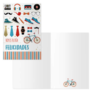 Dohe Pack de 6 Tarjetas de Felicitacion Dia del Padre - 11.5x17cm - Impresion a Todo Color - Estampaciones con Pelicula de Colo