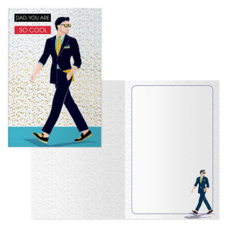 Dohe Pack de 6 Tarjetas de Felicitacion Dia del Padre - 11.5x17cm - Impresion a Todo Color - Estampaciones con Pelicula de Colo