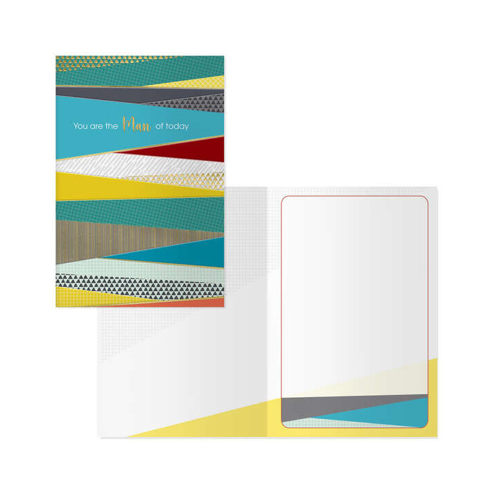 Dohe Pack de 6 Tarjetas de Felicitacion Dia del Padre - 11.5x17cm - Impresion a Todo Color - Estampaciones con Pelicula de Colo