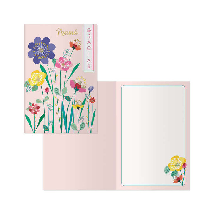 Dohe Pack de 6 Tarjetas de Felicitacion Dia de la Madre - 11.5x17cm - Impresion a Todo Color - Estampaciones con Pelicula de Co