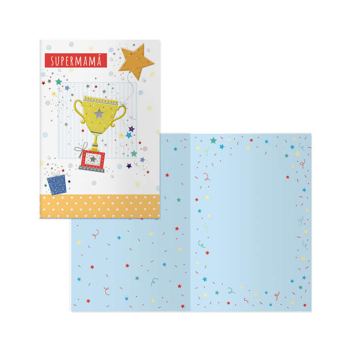 Dohe Pack de 6 Tarjetas de Felicitacion Dia de la Madre - 11.5x17cm - Impresas a Todo Color - Estampaciones con Pelicula de Col