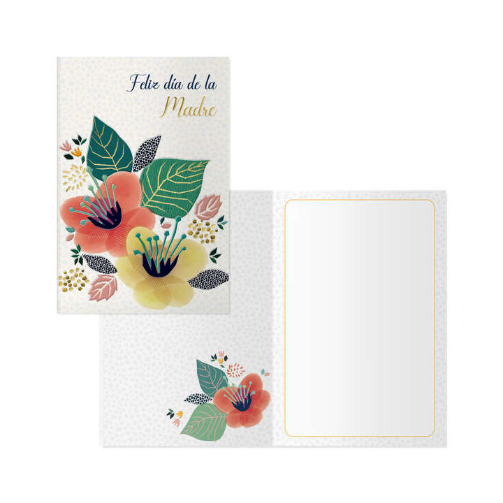 Dohe Pack de 6 Tarjetas de Felicitacion Dia de la Madre - 11.5x17cm - Impresas a Todo Color - Estampaciones con Pelicula de Col