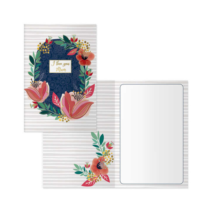 Dohe Pack de 6 Tarjetas de Felicitacion Dia de la Madre - 11.5x17cm - Impresas a Todo Color - Estampaciones con Pelicula de Col