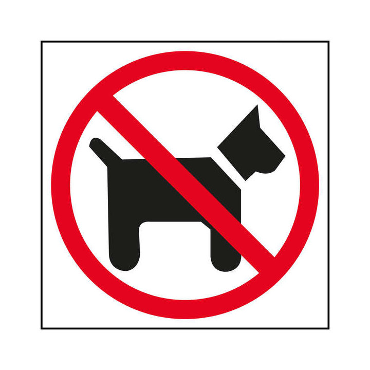 Apli Etiqueta Señalizacion Prohibido Perros 1 U.