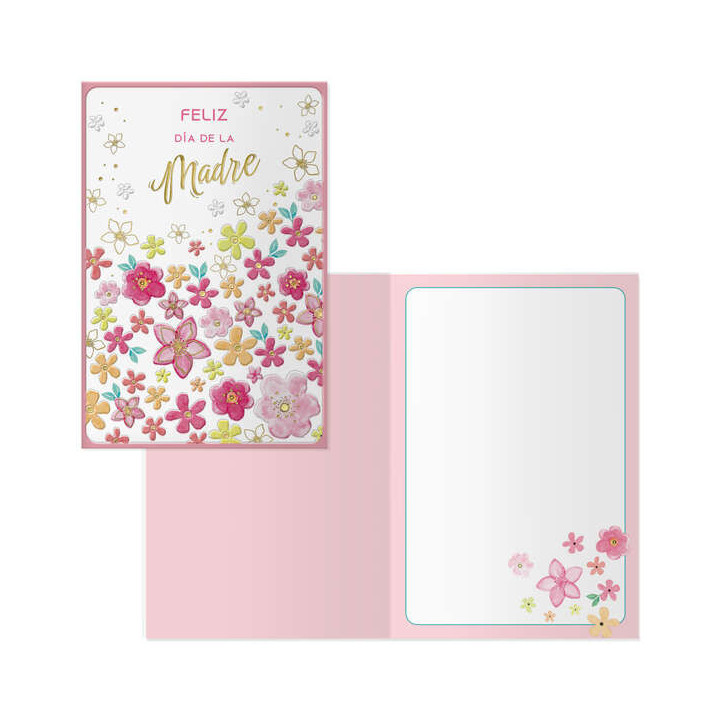 Dohe Pack de 6 Tarjetas de Felicitacion Dia de la Madre - 11.5x17cm - Impresas a Todo Color - Estampaciones con Pelicula de Col