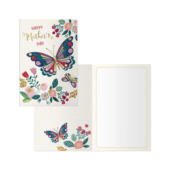 Dohe Pack de 6 Tarjetas de Felicitacion Dia de la Madre - 11.5x17cm - Impresas a Todo Color - Estampaciones con Pelicula de Col