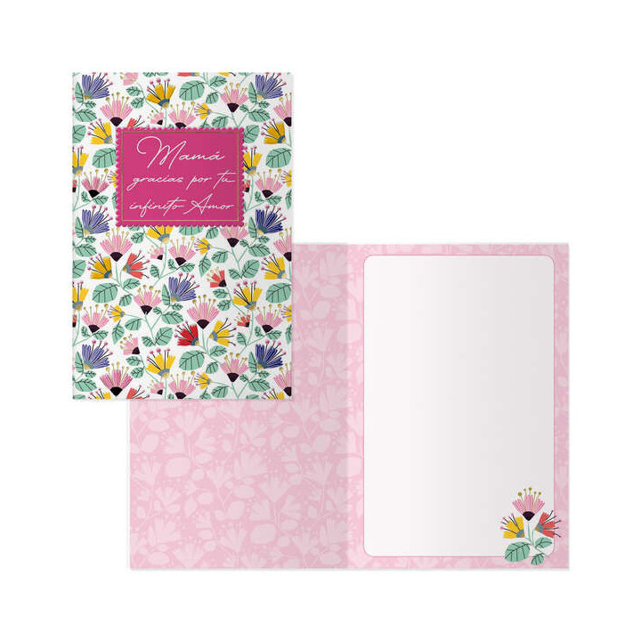 Dohe Pack de 6 Tarjetas de Felicitacion Dia de la Madre - 11.5x17cm - Impresas a Todo Color - Estampaciones con Pelicula de Col