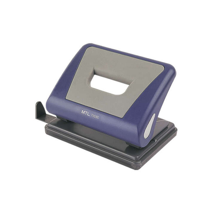 Dohe Taladro Resistente de Alta Calidad - 6mm de Diametro - Distancia de 80mm Entre Perforaciones - Guia Ajustable para Papel -