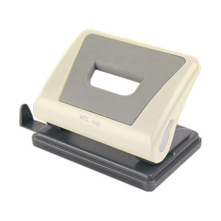 Dohe Taladro Resistente de Alta Calidad - 6mm de Diametro - Distancia de 80mm Entre Perforaciones - Guia Ajustable para Papel -