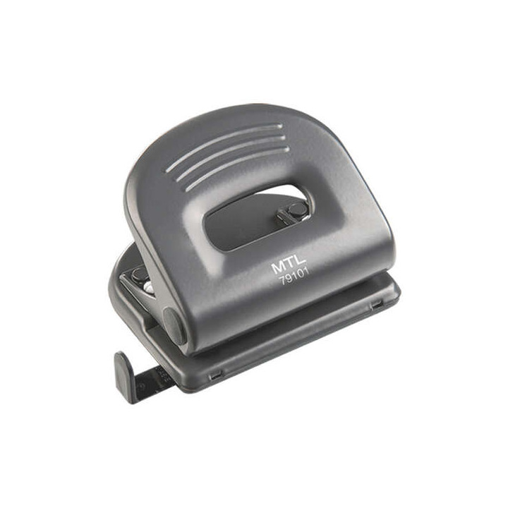 Dohe Taladro Resistente de Alta Calidad - 6mm de Diametro - Distancia de 80mm Entre Perforaciones - Guia Ajustable para Papel -