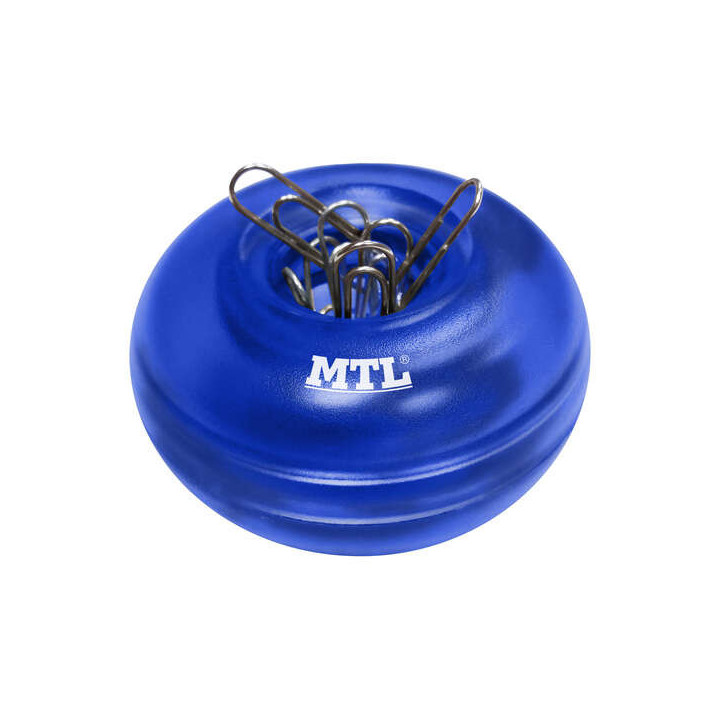 Dohe Portaclip Imantado en Plastico Traslucido - Incluye 20 Clips de 28mm - Practico y Funcional - Organiza Tus Documentos con