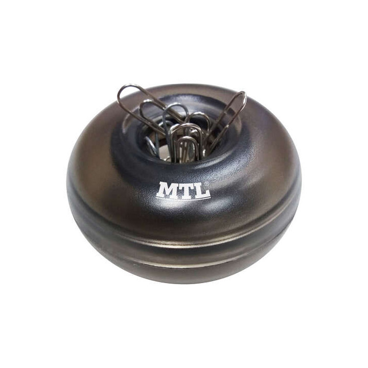 Dohe Portaclip Imantado en Plastico Traslucido - Incluye 20 Clips de 28mm - Practico y Funcional - Organiza Tus Documentos con