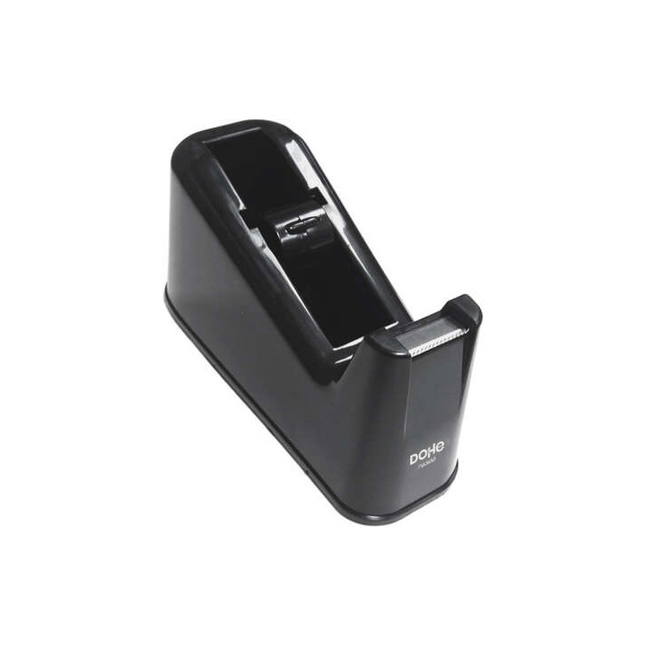 Dohe Portarrollos para Cintas Adhesivas de hasta 19mm y 33 metros - Cilindro Extraible y Base Antideslizante - Cuchilla Metalic