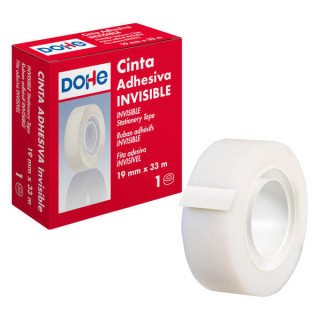Dohe Cinta Adhesiva Invisible de Polipropileno 19mmx33m - Alta Resistencia y Potente Adhesivo - Aptas para todo Tipo de Aplicac