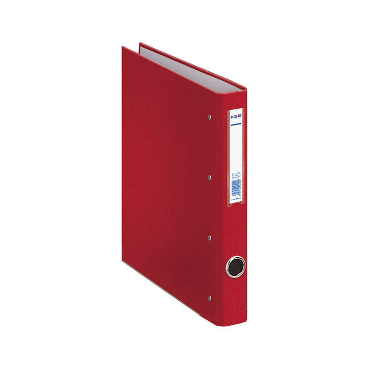 Dohe Carpeta de 4 Anillas Mixtas 25mm A4 - Medidas 285x320x45mm - Ollao y Tarjetero en Lomo - Carton Forrado con Polipropileno