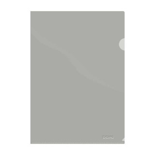 Dohe Dossier Uñero Premium Tamaño A4 - 210x297mm - Fabricado en Polipropileno Translucido de 180 Micras - Color Gris